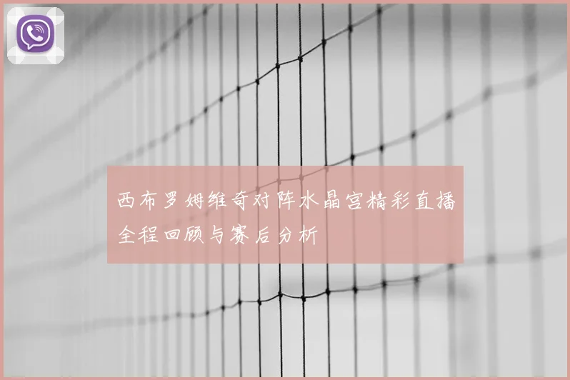 西布罗姆维奇对阵水晶宫精彩直播全程回顾与赛后分析