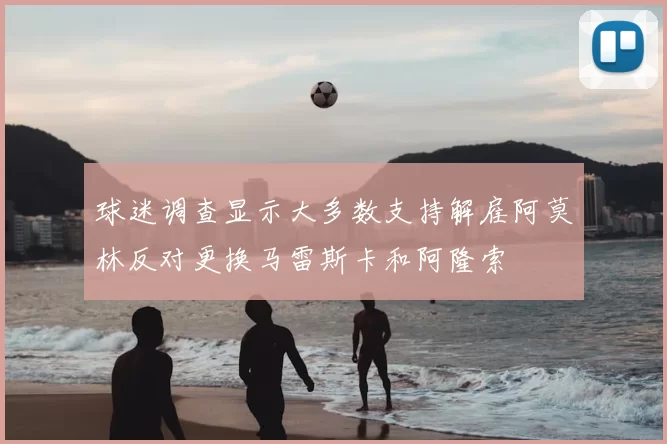 球迷调查显示大多数支持解雇阿莫林反对更换马雷斯卡和阿隆索